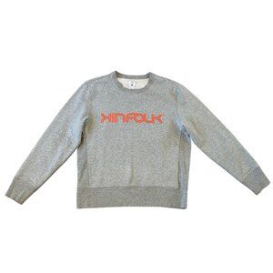 GAP -GQ x KINFOLK Gray Branded Sweatshirt Size Medium
